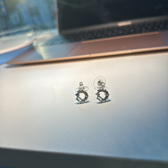 Swarovski Attract Circle Stud Pierced Earrings, Multicolored, Rhodium plated - Picture 4 of 8